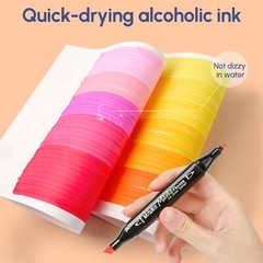 168 Colors Alcohol Markers Dual Tip Markers Chisel & Fine Alcohol-based Art M…
