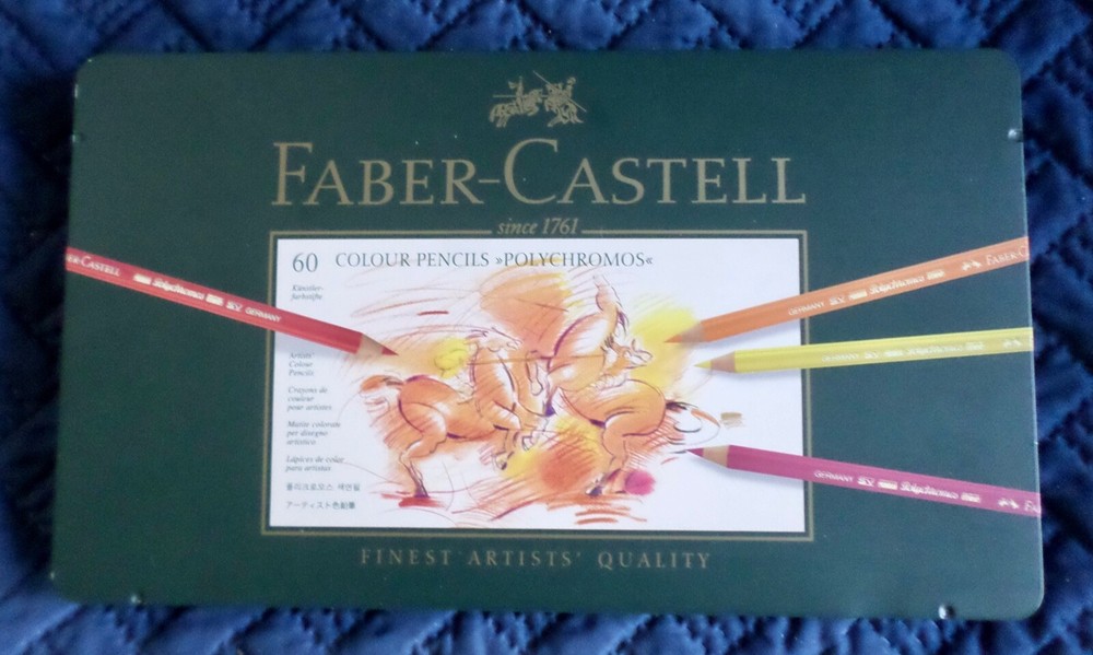 Faber-Castel 110060 Polychromos Colored Pencil Set In Metal Tin, 60 Pieces