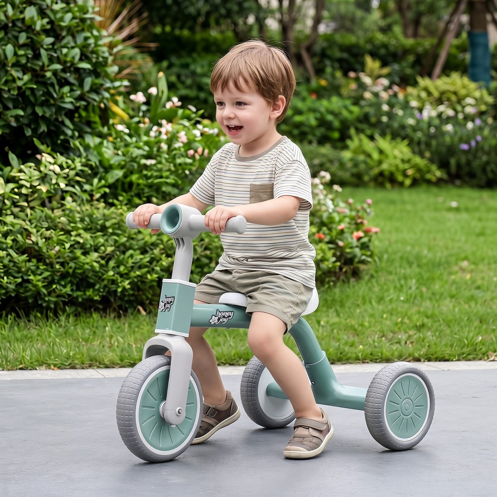 Toddler Convertible Trike with 86 Limited Steering Angle and Carbon Steel Fra…