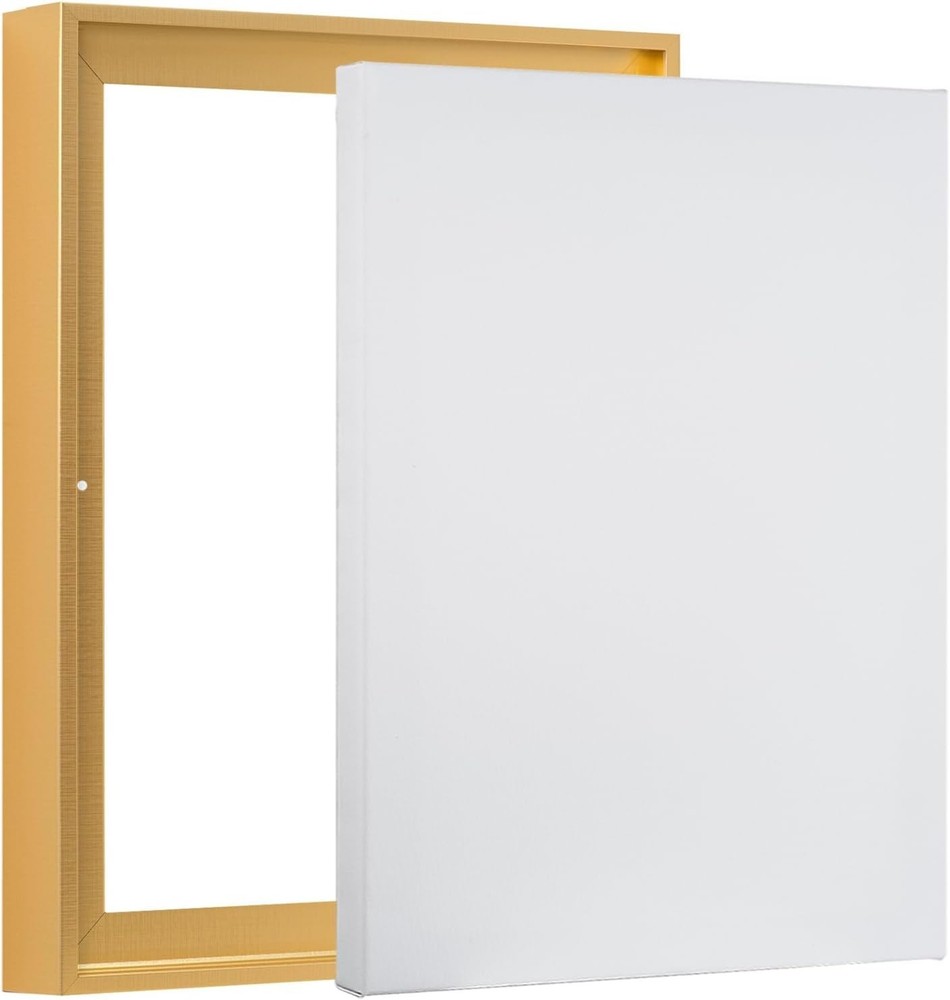 20×30 Stretched Canvas 1-1/2 (1.5) inch deep and Floater Frame for Your Painting