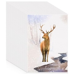 120 Sheets Watercolor Paper Bulk 140 lb/300 GSM Cold Press Paper White Water …