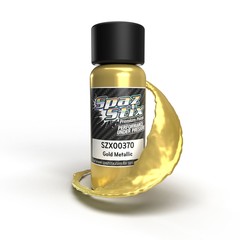Spaz Stix SZX00370 Gold Metallic Airbrush Ready Paint, 2oz Bottle