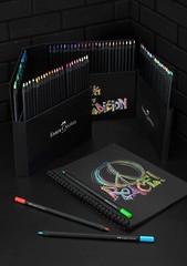 Faber-Castell Black Edition Supersoft Coloured Pencils Wallet of 50 or 100