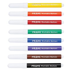 Prang Classic Art Markers, Washable, Bullet 1 Count (Pack of 8), Assorted
