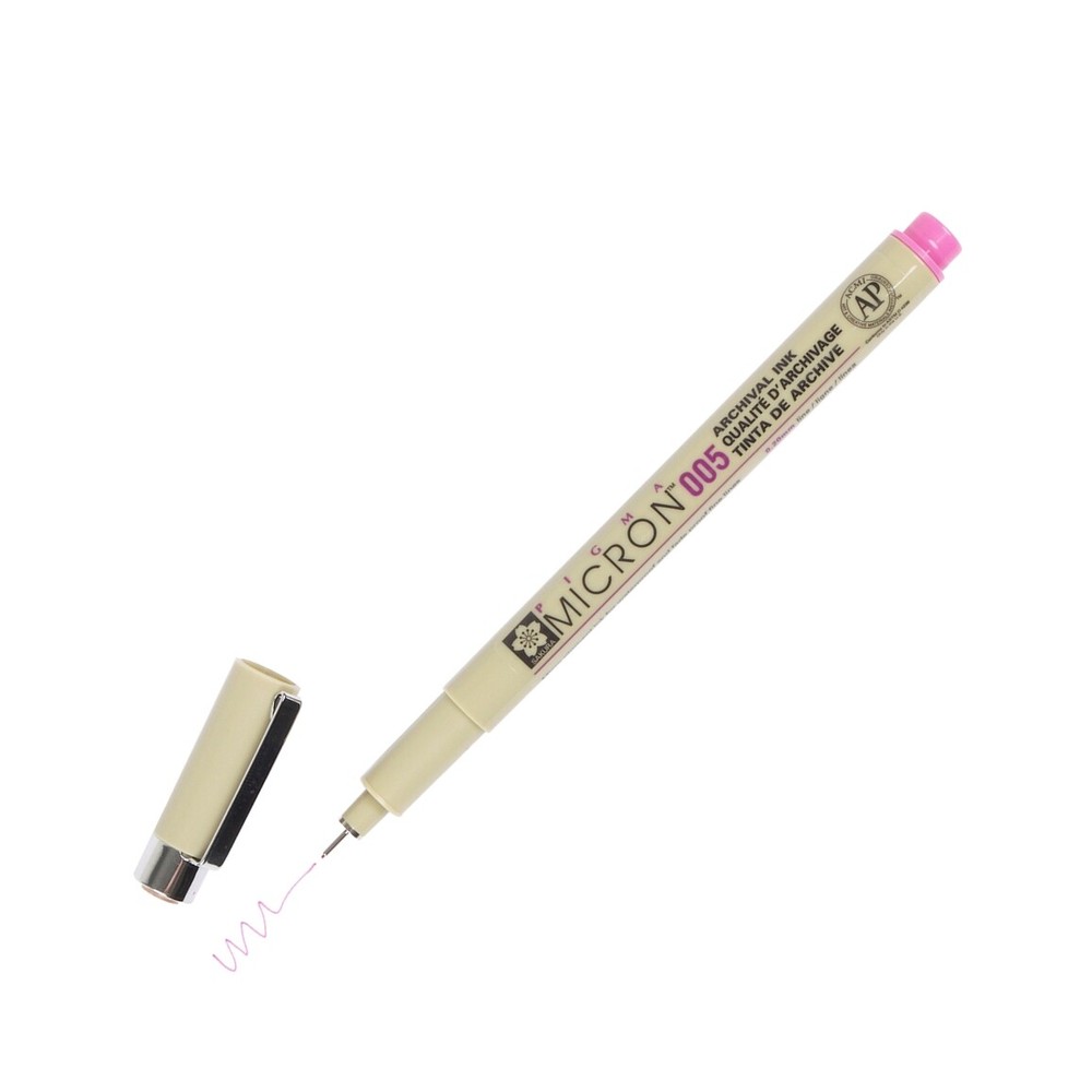 XSDK005-21 Sakura Pigma Micron 005 Marker Pen, 0.20mm Tip, Rose, Pack of 10