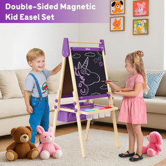 Deluxe All-In-One Art Easel for Kids with Paper Rolls & Accessories