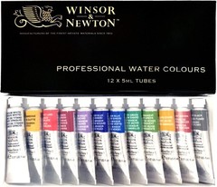 Professional Artist Water Color Set – Winsor Newton 12 Tube 5ML