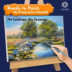 Versatile 24-Pack 9×12 Canvas Boards for Acrylic, Oil & Watercolor Painting