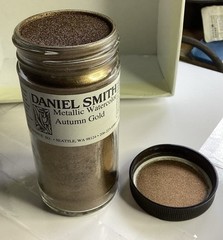 Daniel Smith Metallic Watercolor Autumn Gold Powder 4Oz Bottle, New Old Stock