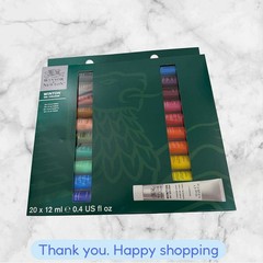 Winsor & Newton Oil Color Paint Set – 20 Essential Colors in 12ml Tubes NEW SHIP