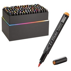 Marvy Alcohol Markers Le Plume Permanent 168-Color Set 3000B-168A