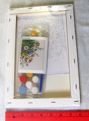 Framed Paint by Numbers Kit for 8*12 Inch, Possoco Colorful Flowers-2030 Sealed”