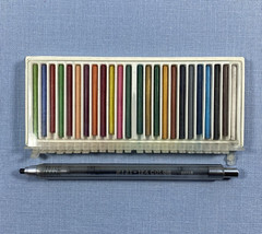 Vintage Yasutomo Mechanical Pencil Niji & 25 Color Refill Leads – NC 124 Japan