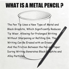 Pencil, Forever Pencil, Metal Alloy Writing Instrument, That Never Needs Shar…