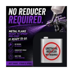 LiME LiNE Automotive Metal Flake Midcoat – No Reducer Needed (Black Rainbow I…