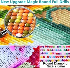 DIY Cat Diamond Painting Kits, 5D Diamond Art for Beginners Adults, Round Full D