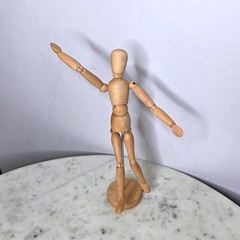IKEA GESTALTA Wooden Artist Mannequin Articulated Drawing Model Wood 13in w/ tag