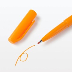 MUJI Water-based felt-tip pen Orange Made in Japan