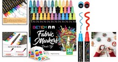 Dual Tip Acrylic Paint Pens – 36 Colors for Creative DIY Projects and Gifts