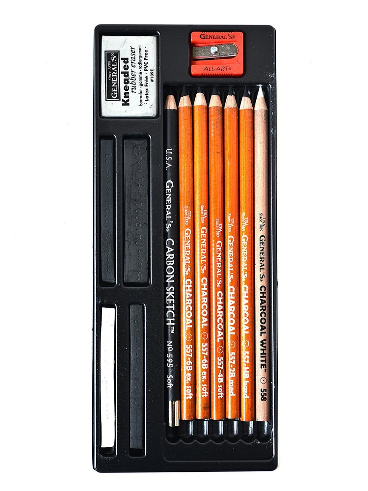 General’s Charcoal Drawing Kit #15 – charcoal set