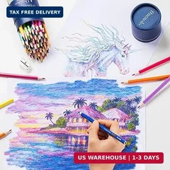 finenolo 36 Pack Colored Pencils for Adult Coloring Books, Soft Core, Art Drawin