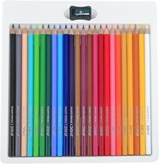 Color Pencil Set 24 Shades Multicolor Natural Pigments for Drawing Coloring
