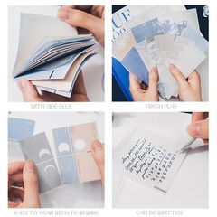 Doraking 63PCS Moon Embellishment Scrapbook Paper Packs for Journaling Large