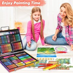 Arts and Crafts Supplies, 183-Pack Drawing Painting Set for Kids Girls Boys T…