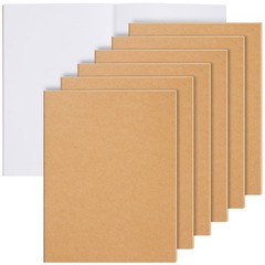 6 Pack Large Sketchbook Journals 8.5×11 Notebooks Kids Students Office Supplies