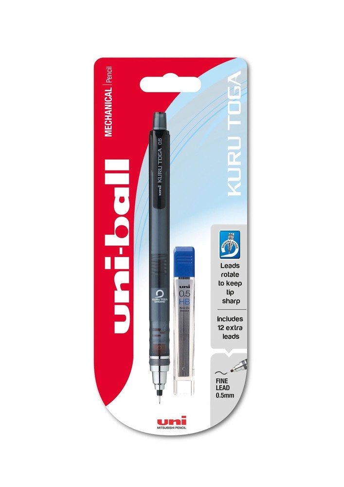 Uni-Ball Kuru Toga M5-450T Mechanical Pencil with 12 x 0.5mm HB Leads