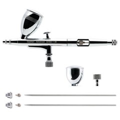 Gaahleri Airbrush Kit, Gun Dual-Action GHAD-39 0.35&0.5, Silver