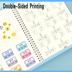 4PCS Magic Grooved Writing Practice for Kids, Reusable Grooved Handwriting Books