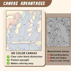 Paint by Numbers Kit for Adults, Cow Paint by Number for Adults, Highland Cow Be