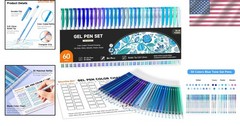 Glitter Metallic Pastel Gel Pens Variety Pack