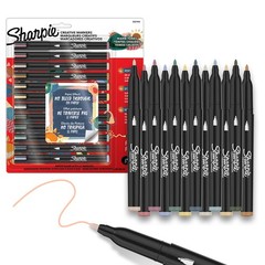 Sharpie Creative Markers, Warm Tones, WaterBased Acrylic Markers, Fine Tip, 1…