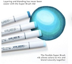 Copic Classic Alcohol-Based Markers 36 Piece Set Basic Replaceable Nibs Refill