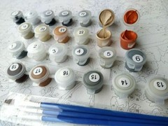 Paint By Numbers Adults Kids Riverside Cottage DIY Painting Kit 40x50CM Canvas