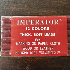 Vintage 12 Pack Richard Best IMPERATOR 12 Colored Pencils Thick Soft Leads 561