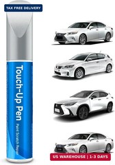 077 Pearl White/Starfire Pearl Touch Up Paint Compatible with Lexus Exact Match