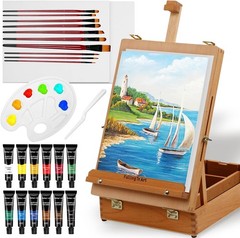 Beechwood Easel Paint Set – 27pc Acrylic Art Supplies for Pros