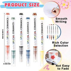 6 Pcs Underglaze Colored Pen Sets for Ceramics Underglaze Markers Paint Pens …