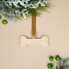 Dog Bone Christmas Ornament, From 4″- 8″, Pack of 5 Wood Craft | Woodpeckers