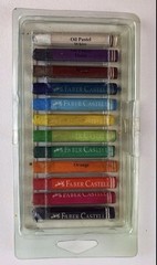 Oil Grip Pastels Multi Colored Draw Art Supplies Set Of 12 Faber Castell