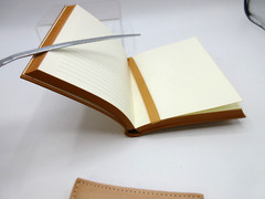 Sketch Write Sketchbook and Journal Leather Cover 4X6″ Graphic Image SUEDE