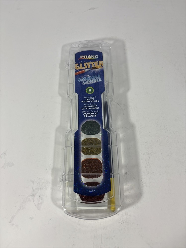 Prang Washable Watercolors Glitter Set