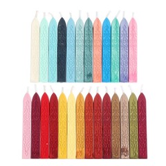 26 Colors Wax Seal Sticks, 26 Pack Sealing Wax Sticks Sealer, Assorted Colors