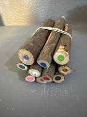 Twig Colored Pencils Natural Wood Set Art Supplies