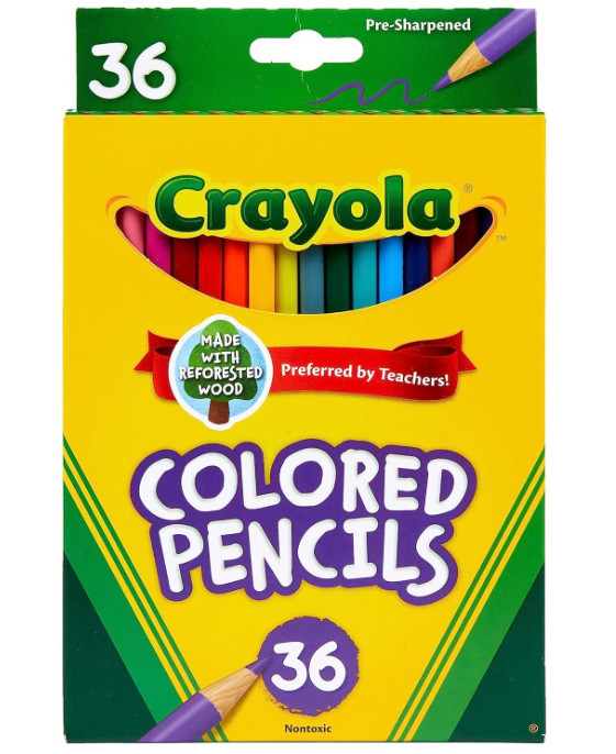 Colored Pencils (36ct), Kids Pencils Set, Art Supplies, Great for Coloring Books