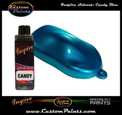 INSPIRE AIRBRUSH CANDY BLUE 4oz (SOLVENT), CUSTOM PAINT, HOK, ARTIST, HOT ROD