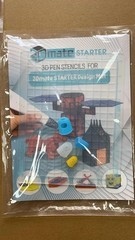Heat-Resistant 3D Pen Mat 9×7 with Dual-Sided Silicone & Craft Templates